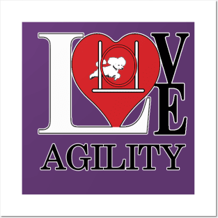 Dog Agility with a Toy Poodle - Love Agility Posters and Art